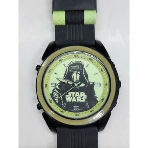 Lucasfilm Accutime Star Wars Darth Vader Mens Watch, Green Glow Dial SR626SW